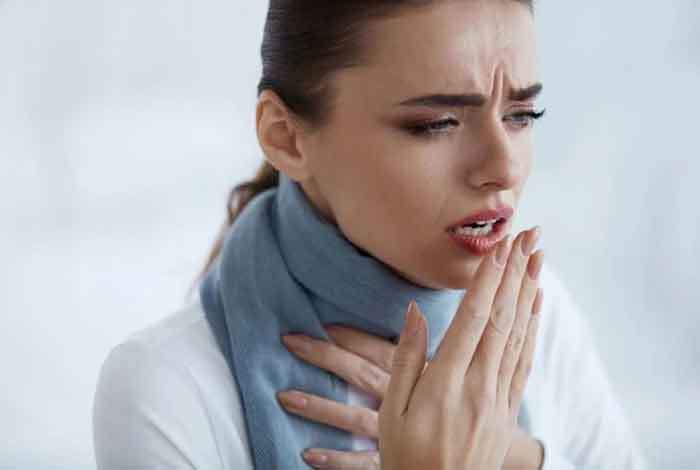 Woman-coughing